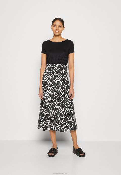 mujer vestido de punto negro/blanco Anna Field 84Z8171