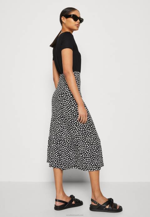 mujer vestido de punto negro/blanco Anna Field 84Z8171