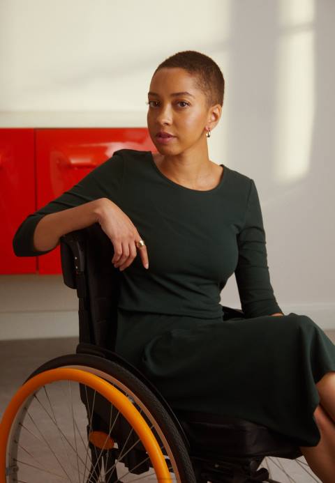 mujer vestido de punto verde oscuro Anna Field 84Z8190