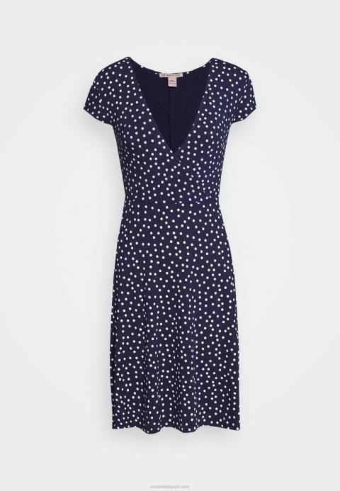 mujer vestido jersey azul marino/blanco Anna Field 84Z8129