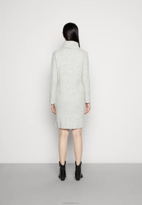 mujer vestido jersey jaspeado gris claro Anna Field 84Z8213