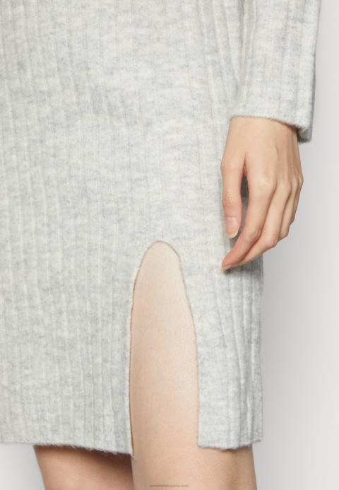 mujer vestido jersey jaspeado gris claro Anna Field 84Z8213