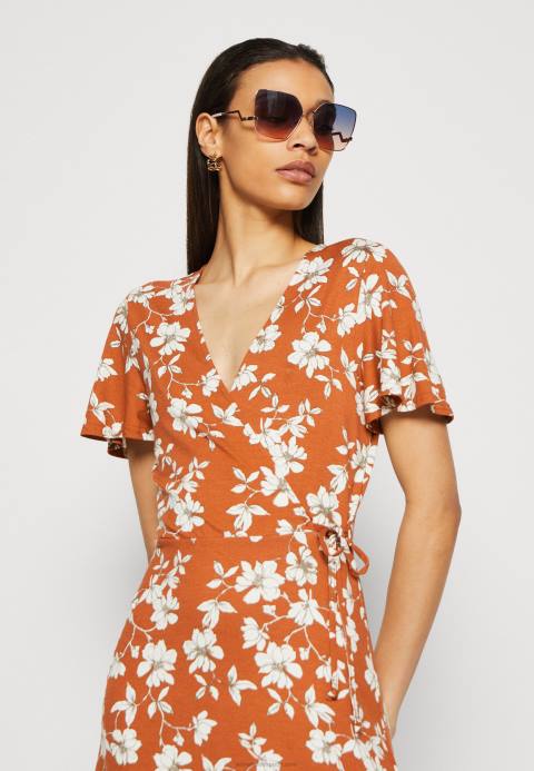 mujer vestido jersey marrón/blanco Anna Field 84Z8185