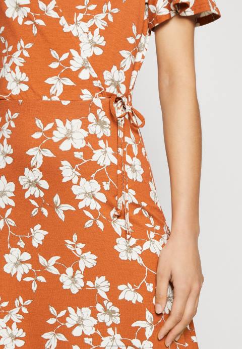 mujer vestido jersey marrón/blanco Anna Field 84Z8185