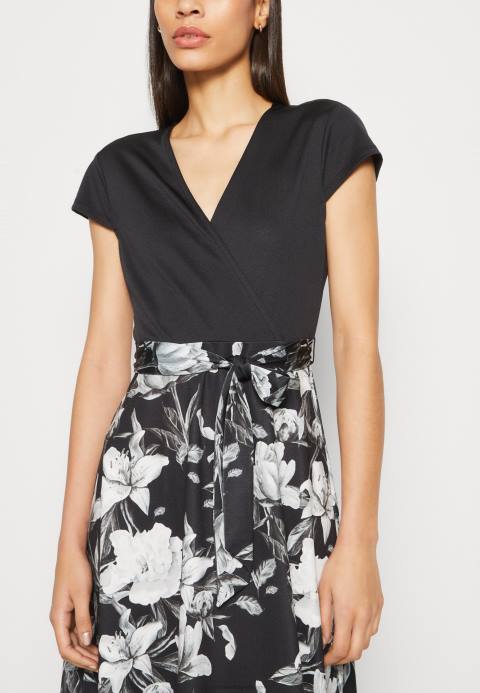 mujer vestido jersey negro/gris/blanco Anna Field 84Z8156