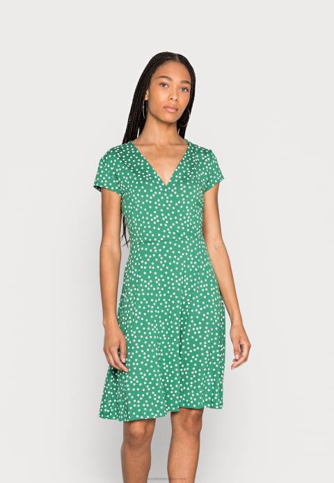 mujer vestido jersey verde/blanco Anna Field 84Z8134
