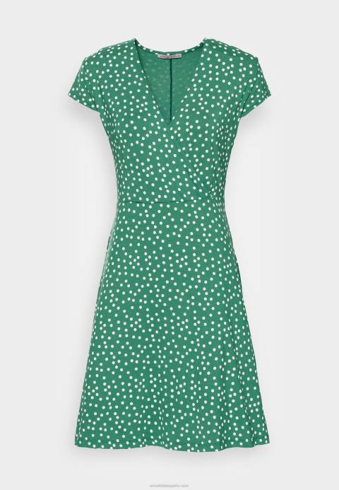 mujer vestido jersey verde/blanco Anna Field 84Z8134