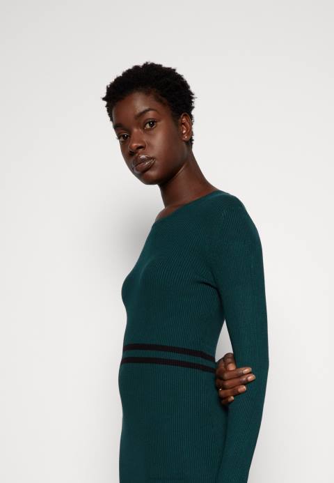 mujer vestido jersey verde oscuro/negro Anna Field 84Z8201