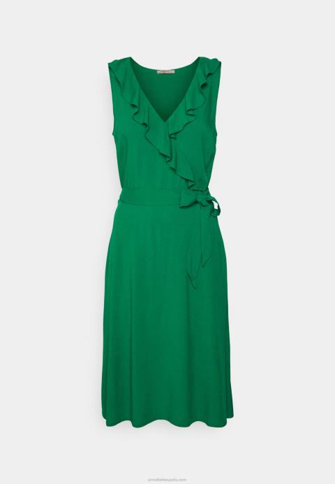 mujer vestido midi volant vestido de dia verde Anna Field 84Z87