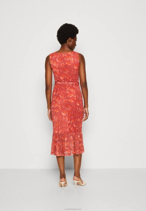 mujer vestido recto beige/rosa/multicolor Anna Field 84Z8212