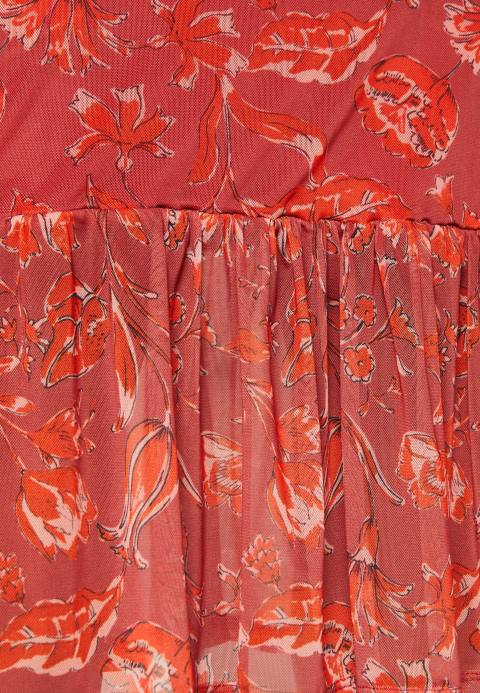 mujer vestido recto beige/rosa/multicolor Anna Field 84Z8212