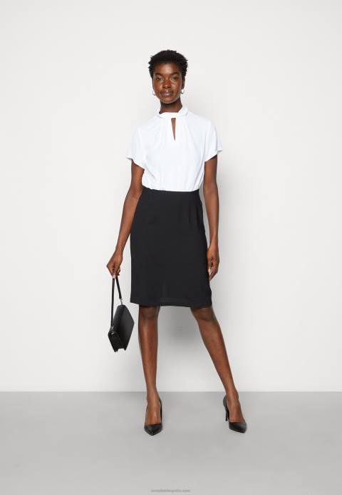 mujer vestido recto negro/blanco Anna Field 84Z8200