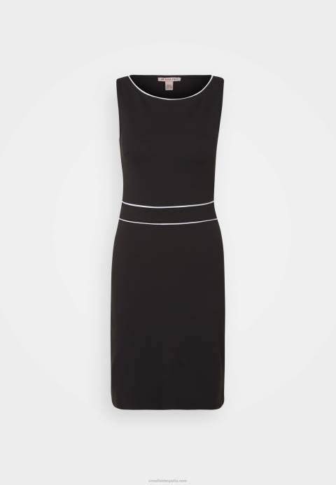 mujer vestido recto negro/blanco Anna Field 84Z895
