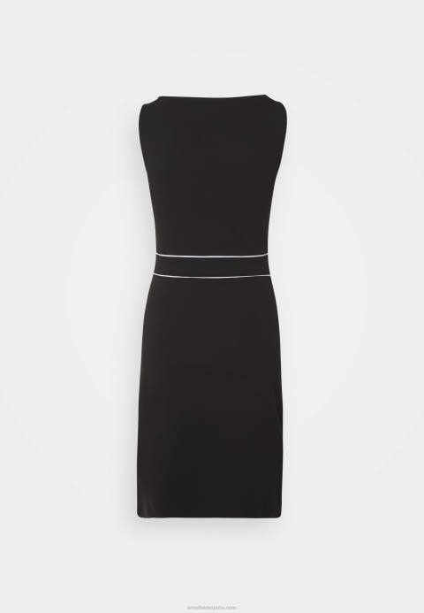 mujer vestido recto negro/blanco Anna Field 84Z895