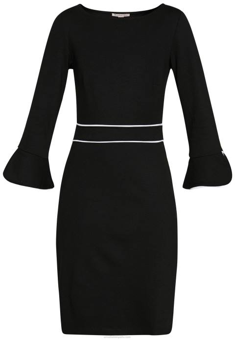 mujer vestido recto negro/blanco Anna Field 84Z898