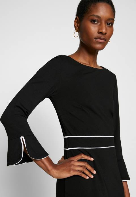 mujer vestido recto negro/blanco Anna Field 84Z898