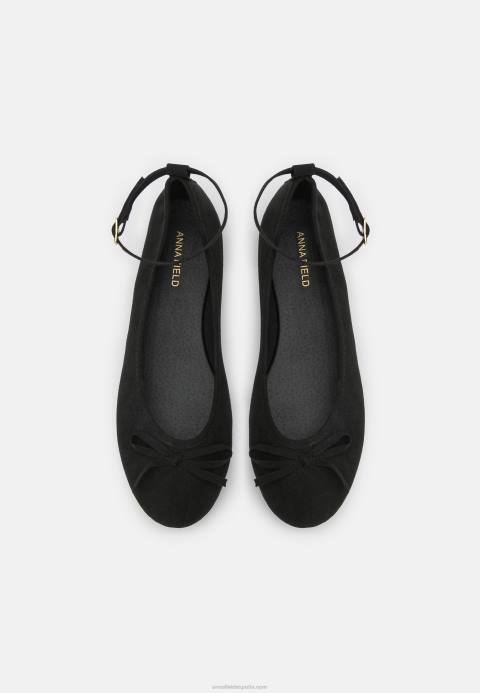 mujer bailarinas con correa en el tobillo negro Anna Field 84Z82157