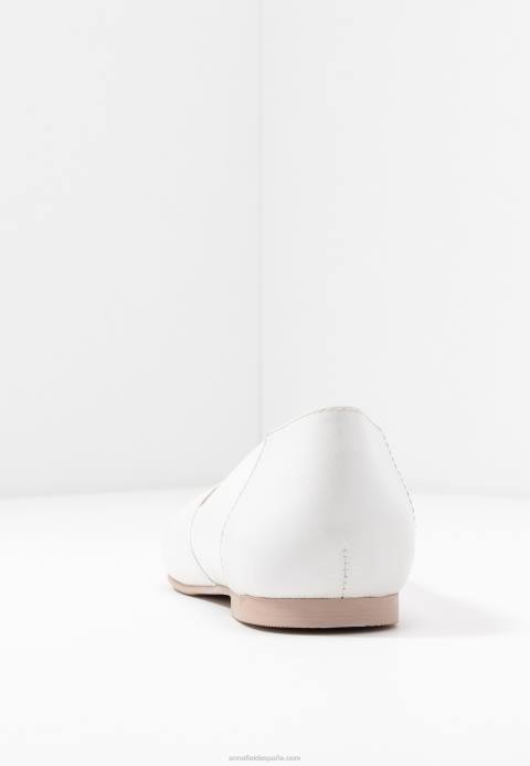 mujer bailarinas de cuero bailarinas blancas Anna Field 84Z82135