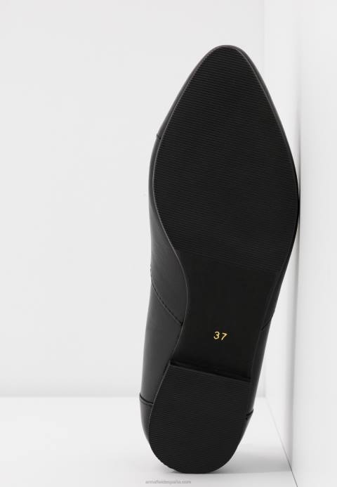 mujer bailarinas de cuero bailarinas negro Anna Field 84Z82090