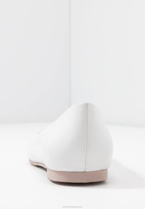 mujer bailarinas de cuero blanco Anna Field 84Z82072