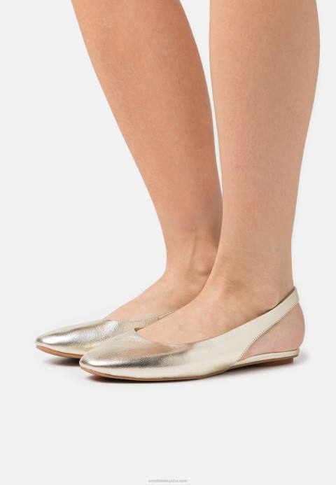 mujer bailarinas destalonadas de piel dorado Anna Field 84Z82182