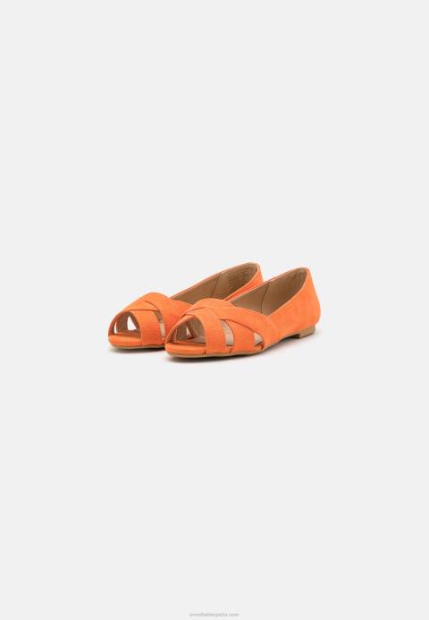 mujer bailarinas peeptoe naranja Anna Field 84Z82153