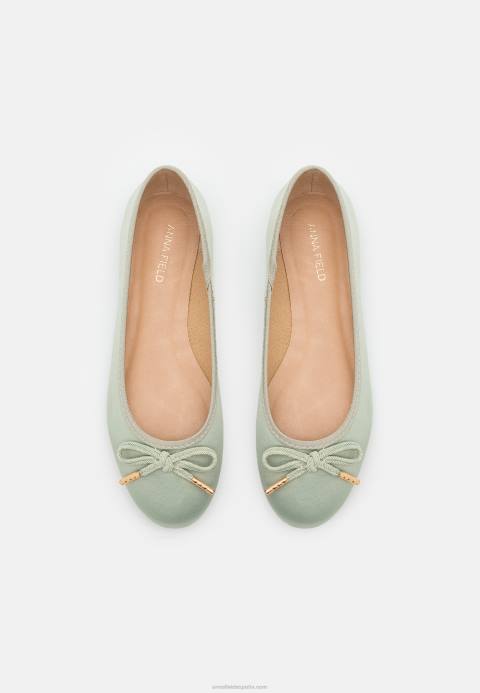 mujer bombas de ballet verde Anna Field 84Z82149