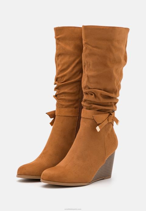 mujer botas cuña coñac Anna Field 84Z82252