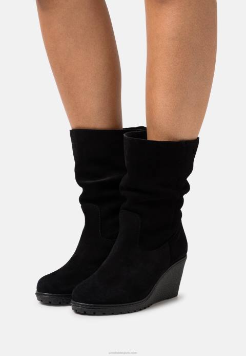 mujer botas de invierno de cuero negro Anna Field 84Z82219