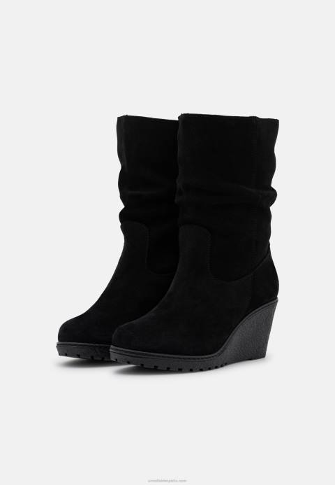 mujer botas de invierno de cuero negro Anna Field 84Z82219