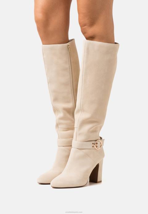 mujer botas de piel con tacon beige Anna Field 84Z82258