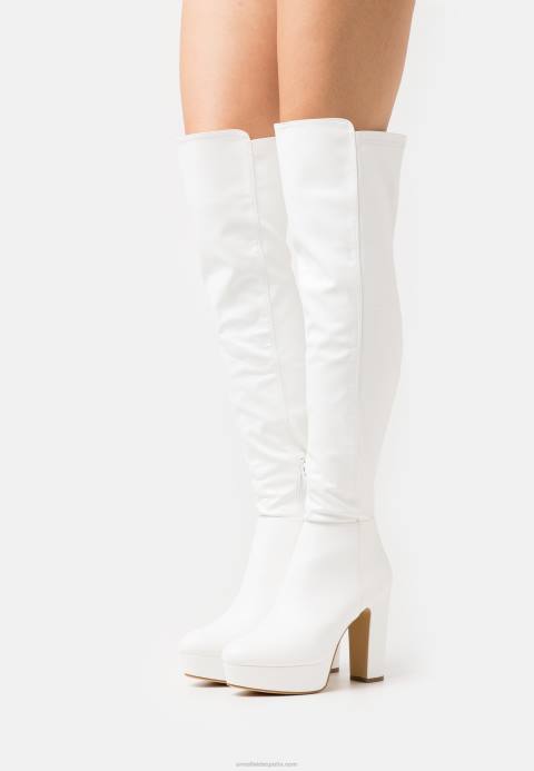mujer botas mosqueteras blancas Anna Field 84Z82233