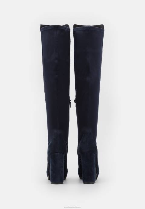 mujer botas mosqueteras de piel azul oscuro Anna Field 84Z82243