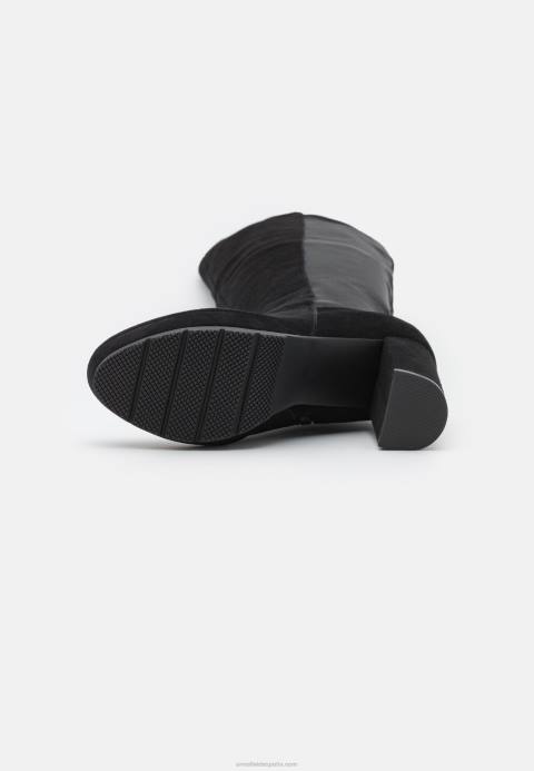 mujer botas mosqueteras de piel negras Anna Field 84Z82239