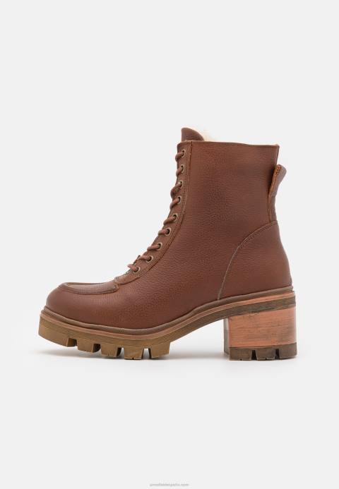 mujer botín de invierno de cuero botas de invierno coñac Anna Field 84Z82032