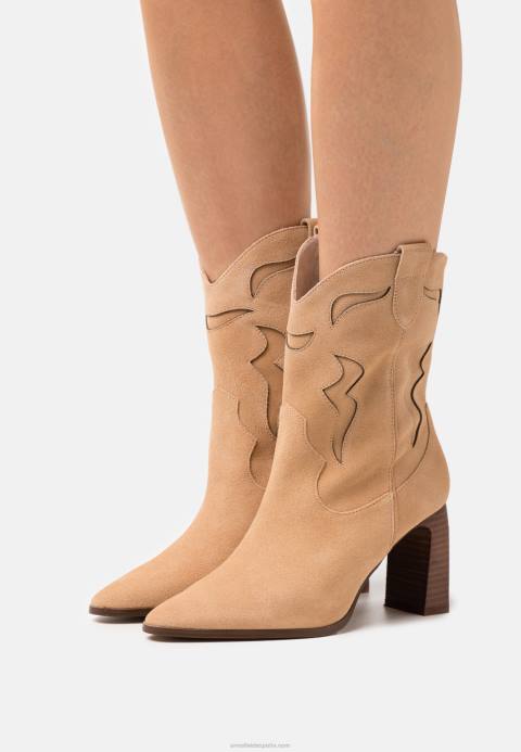 mujer botín piel cowboy/biker beige Anna Field 84Z82052