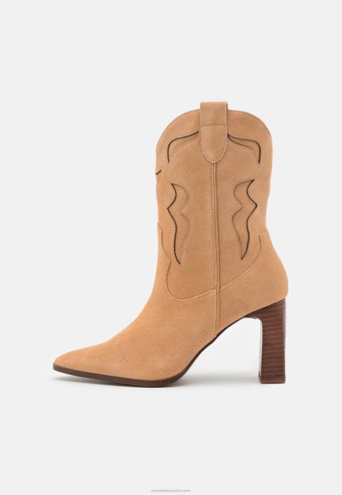 mujer botín piel cowboy/biker beige Anna Field 84Z82052