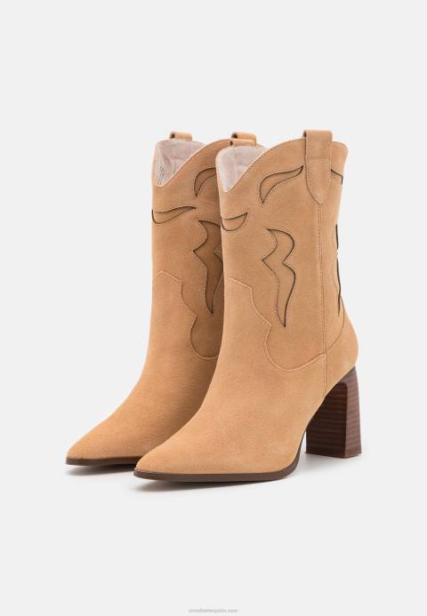 mujer botín piel cowboy/biker beige Anna Field 84Z82052
