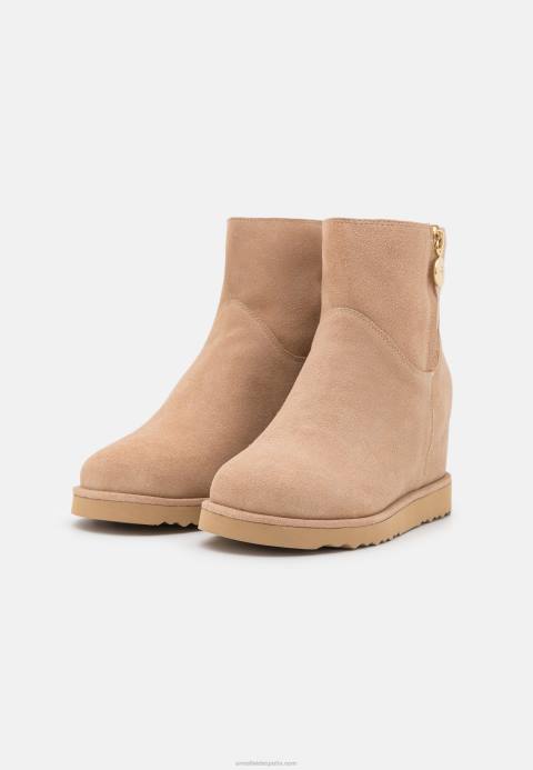 mujer bota de invierno de cuero botines beige Anna Field 84Z81932