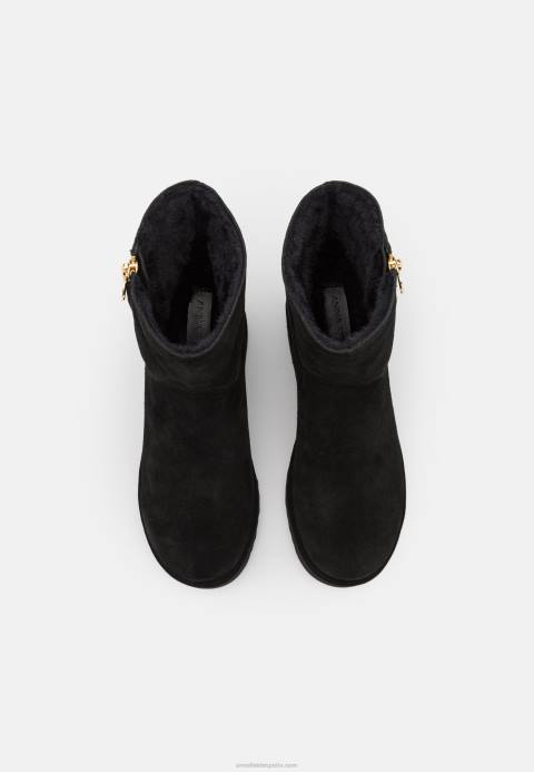 mujer bota de invierno de cuero botines negro Anna Field 84Z81911