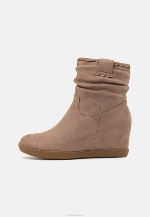 mujer bota invierno botines cuña taupe Anna Field 84Z82063