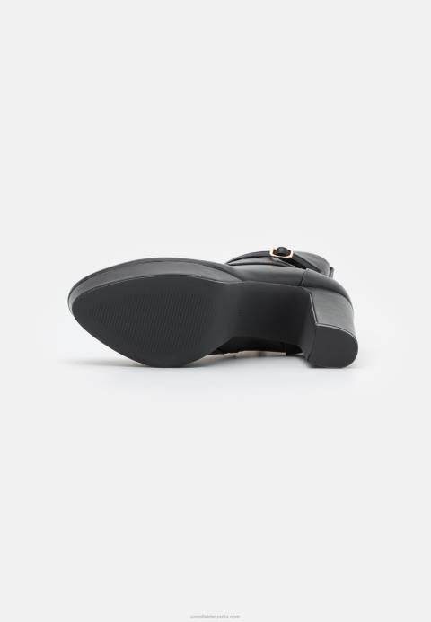 mujer botines con cordones negros Anna Field 84Z82020