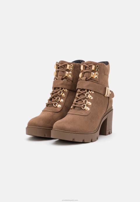 mujer botines con cordones topo Anna Field 84Z81907