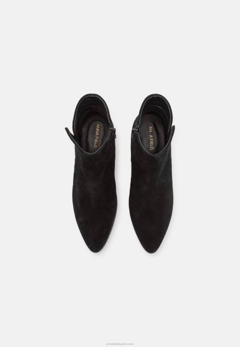 mujer botines de cuero negro Anna Field 84Z81978