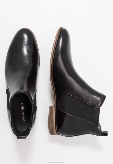 mujer botines de cuero negro Anna Field 84Z82002