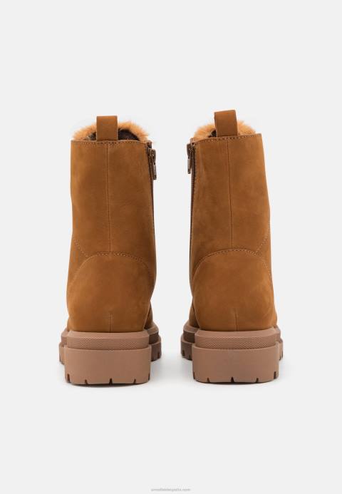 mujer botines plataforma piel coñac Anna Field 84Z82037