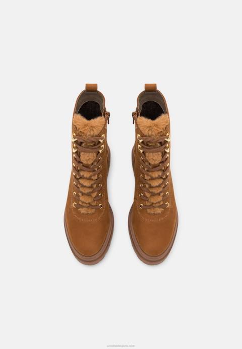 mujer botines plataforma piel coñac Anna Field 84Z82037