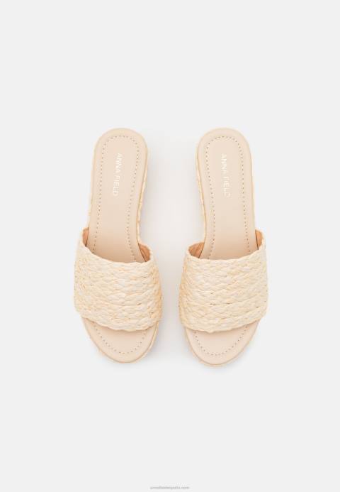 mujer mules con tacón beige Anna Field 84Z81883