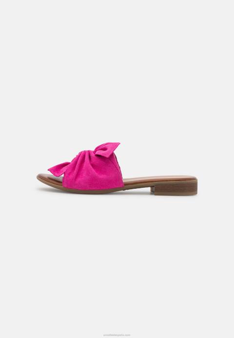 mujer mules de cuero rosa Anna Field 84Z81867