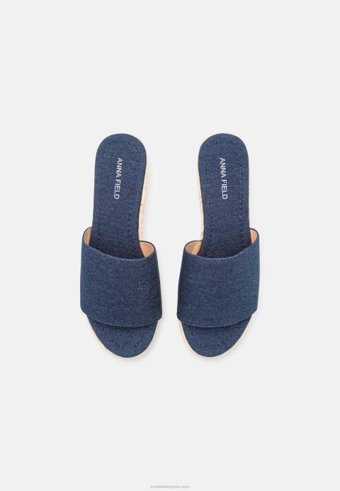 mujer mules de tacón denim azul Anna Field 84Z81886